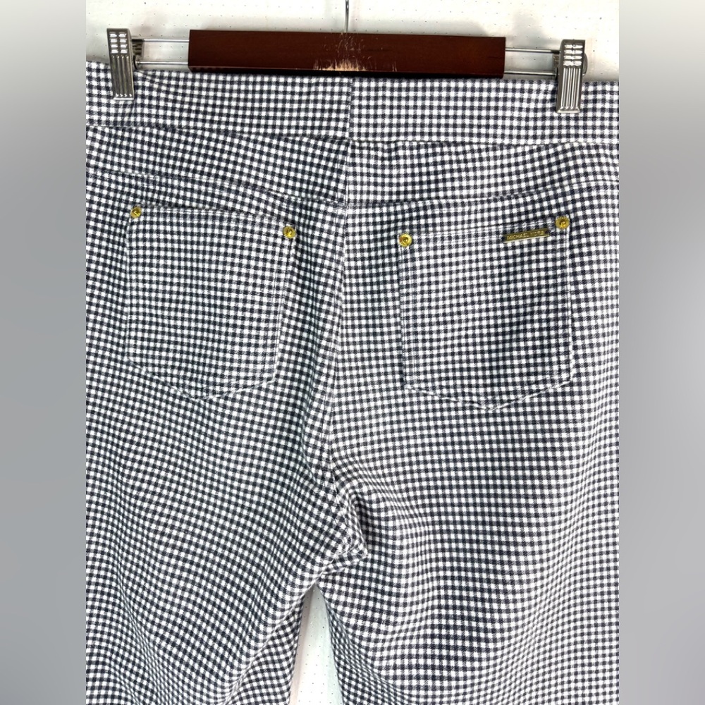 Michael Kors XL Pull-On Gingham Check Pocketed Stretch Slacks Pants - Picture 3 of 7